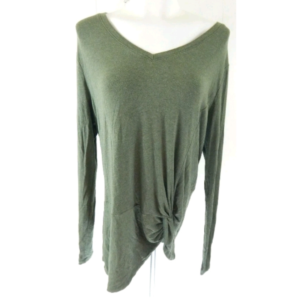 Cabi Reveal Twist Tee Green 3623